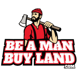 Be A Man Buy Land logo